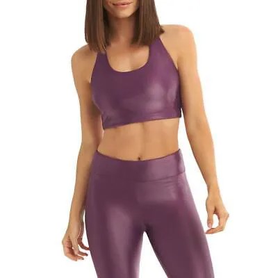 Женский спортивный бюстгальтер Koral Activewear Dakota Purple Logo Athletic S BHFO 5401