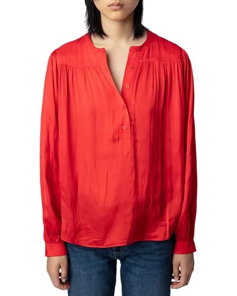Атласная блузка Tigy Zadig & Voltaire, цвет Multi
