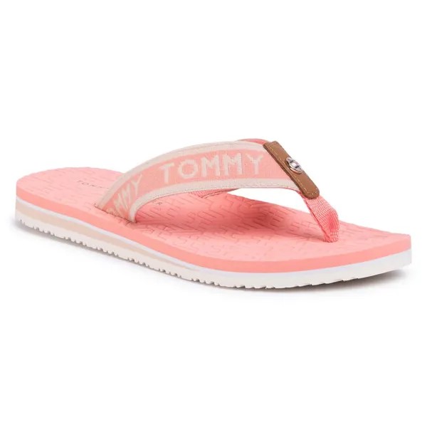 Шлепанцы Tommy Hilfiger ThEmbossed Flat, розовый