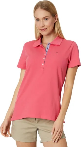 Рубашка-поло Short Sleeve Solid Polo Tommy Hilfiger, цвет Rosete