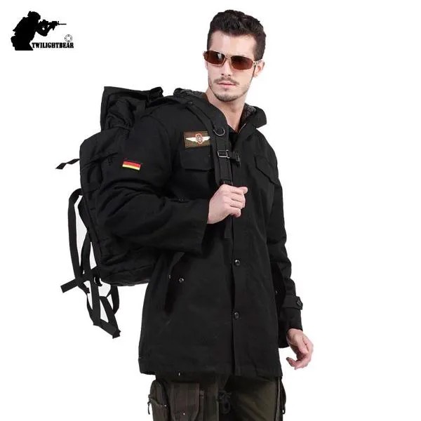 Зимняя мужская куртка, ветровка, мужская верхняя одежда, немецкая армия, чистый хлопок, тактическое пальто, Мужская одежда, флисовый Тренч, пальто TF9002