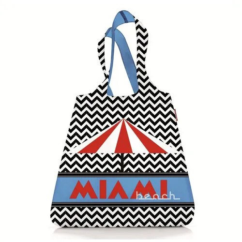 Сумка шоппер Reisenthel Mini Maxi Shopper Miami AT0031M, тканевая, складная, женская, авоська