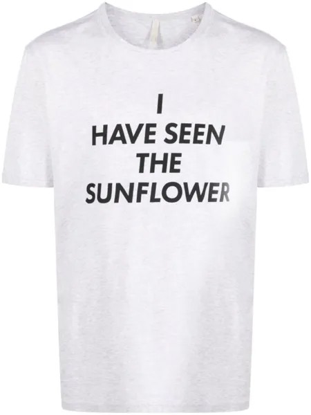 Sunflower футболка из органического хлопка с надписью, серый