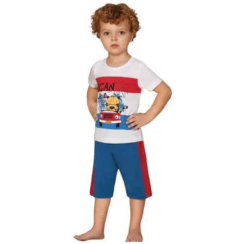 Пижама детская, для мальчика, размер 2 / Комплект шорты и футболка для мальчика / Костюм для мальчика в садик Российский размер: 98