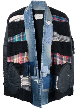 Greg Lauren бомбер в технике пэчворк