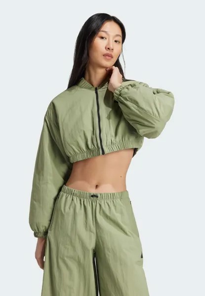 Зимняя куртка CITY ESCAPE PADDED BOMBER adidas, зеленый
