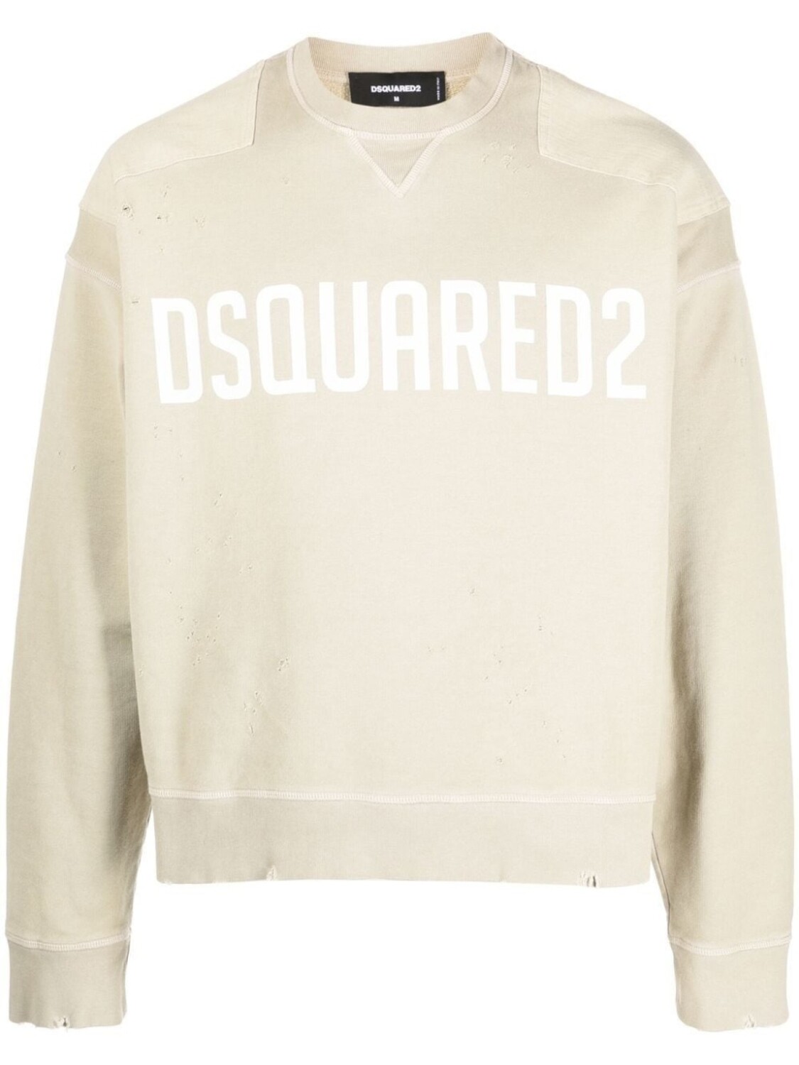 Dsquared2 logo-print crew neck sweatshirt, нейтральный цвет