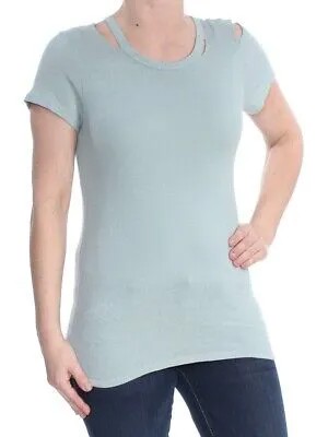 Женская зеленая рваная футболка с короткими рукавами PAM - GELA Petites S