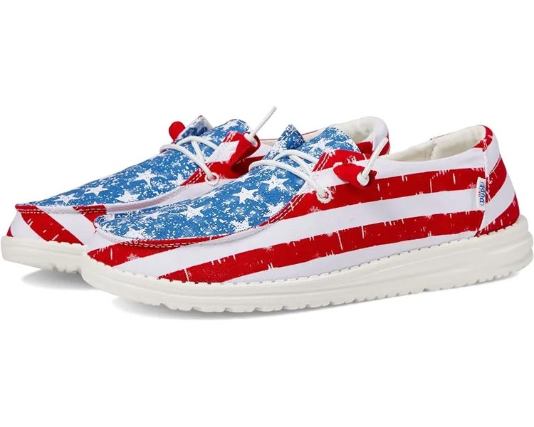 Кроссовки Hey Dude Wendy Patriotic, цвет Star Spangled