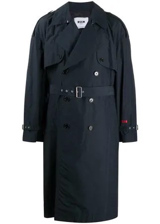 MSGM тренч с надписью