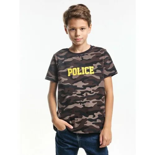 Футболка Mini Maxi, размер 104, хаки