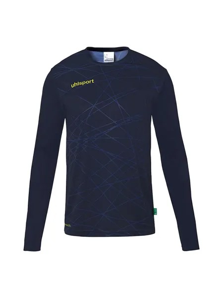 Функциональный лонгслив uhlsport, цвет marine/fluo gelb