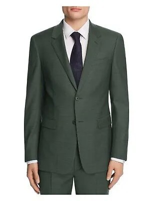 THEORY Mens Chambers Зеленый однобортный приталенный костюм Отдельный блейзер 40S