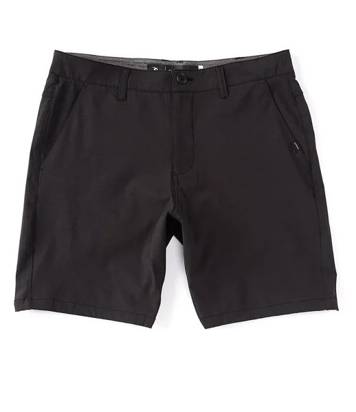 Rip Curl Mid-Rise Phase Nine Solid 19 Шорты Boardwalk с внешним швом, черный