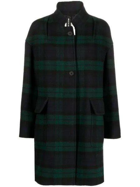 Mackintosh пальто Freddie в клетку, черный