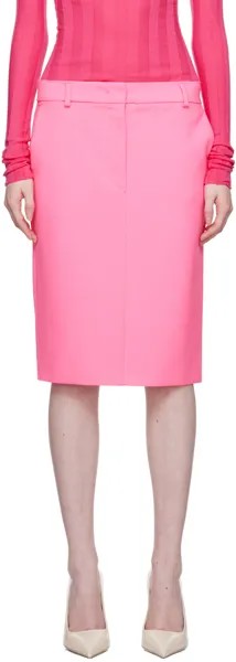 Розовая юбка миди Sportmax Lago