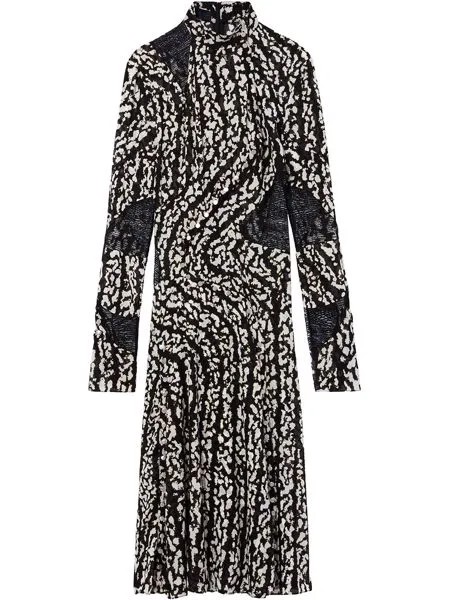 Proenza Schouler шифоновое платье с принтом
