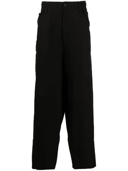 Yohji Yamamoto брюки с пуговицами, черный