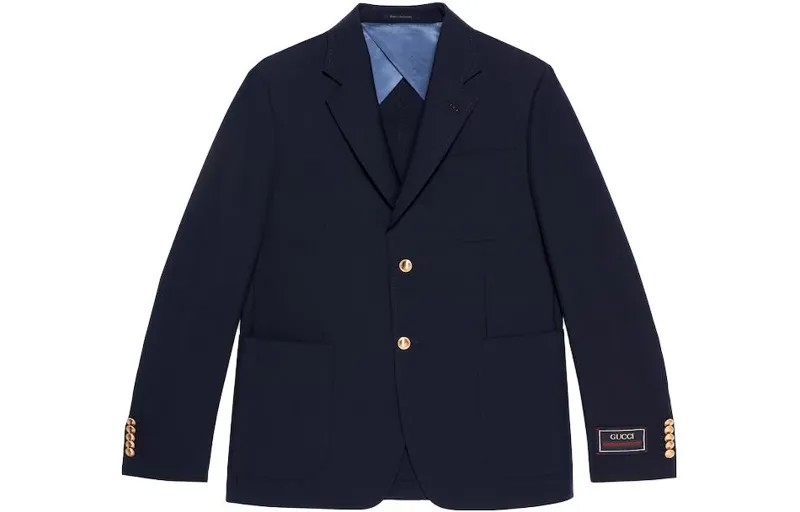 Мужской деловой костюм GUCCI, цвет Blue