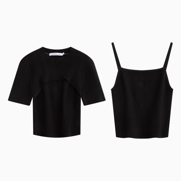 Блузка трикотажная Calvin Klein Jeans, белый