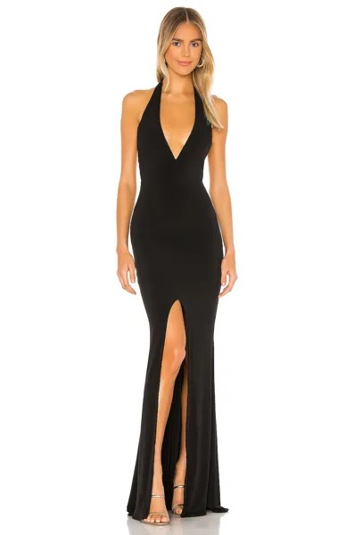 Платье Nookie x REVOLVE Illegal Halter Gown, черный