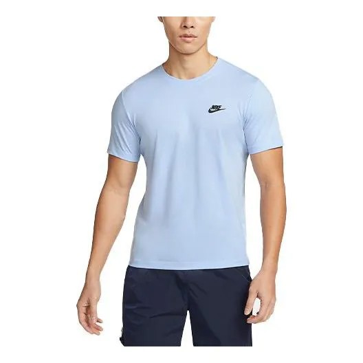 Футболка Nike Front Logo T-shirt 'Sky Light Blue', синий