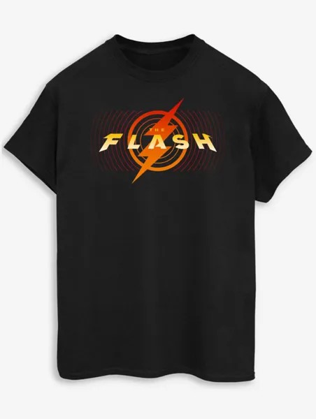 NW2 Черная футболка с принтом для взрослых The Flash Red Lightning George., черный