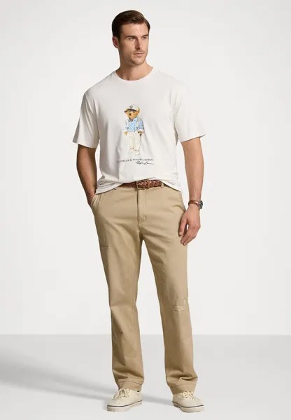 Принт на футболке POLO BEAR JERSEY T-SHIRT Ralph Lauren, кремовый