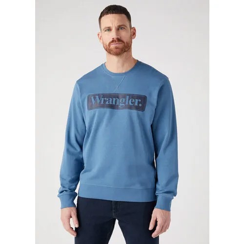 Лонгслив Wrangler, размер S, синий