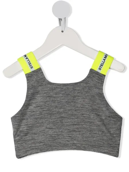 Stella McCartney Kids укороченный топ без рукавов с логотипом