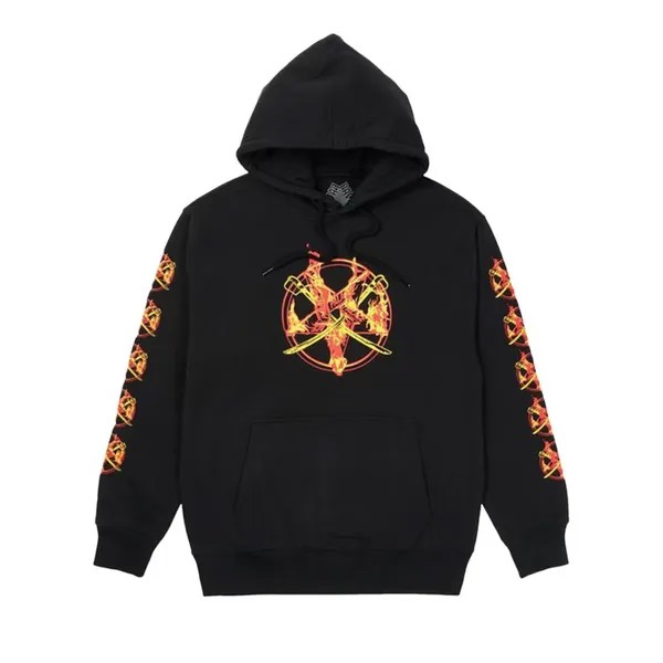 Толстовка Palace Flamed 'Black', черный