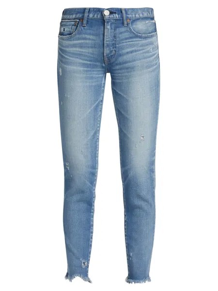 Длинные эластичные джинсы-скинни Diana со средней посадкой Moussy Vintage, синий
