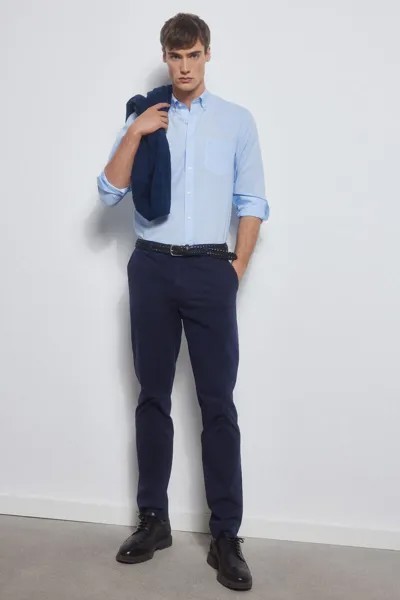 Узкие брюки чиносы премиум-класса Flex Pedro del Hierro, синий