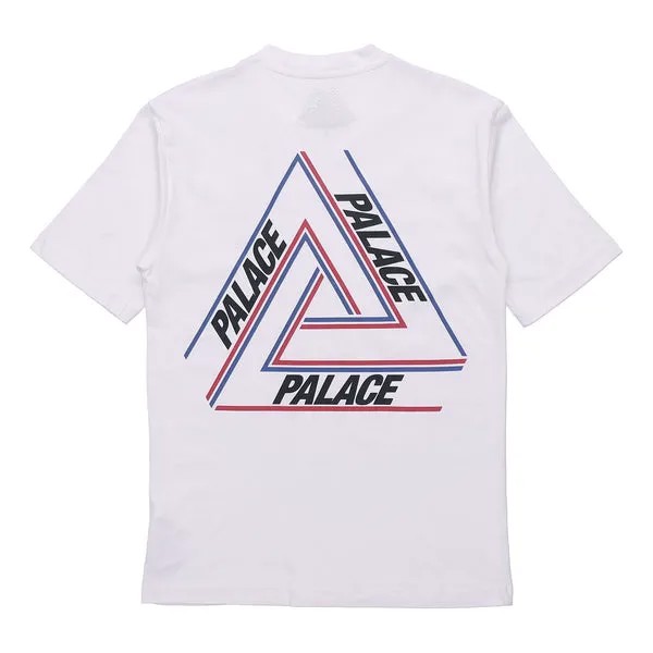 Футболка PALACE Basically A Tri-freg White Alphabet Printing Round Neck Short Sleeve T-Shirt, белый