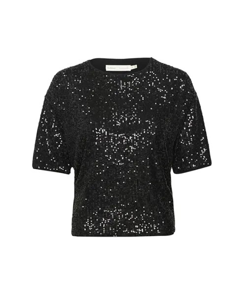 Футболка Топ с пайетками S jarjariw Inwear, черный