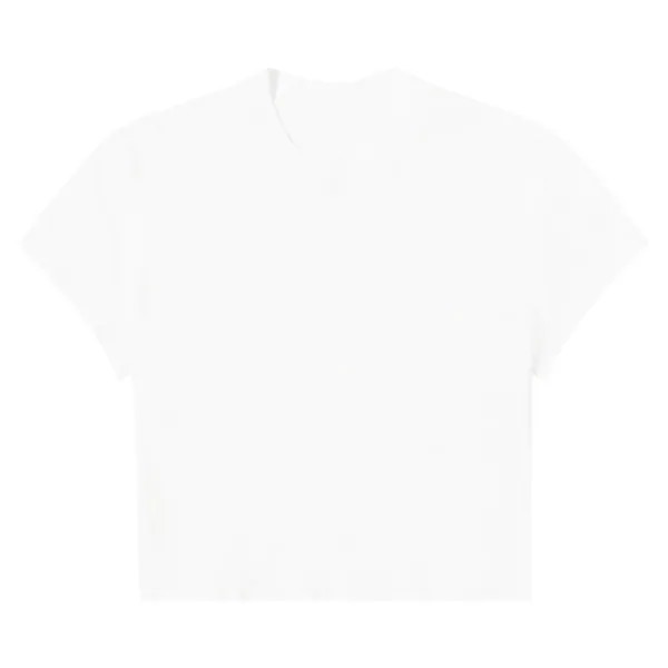 Футболка Rick Owens DRKSHDW Cropped Small Level T-Shirt, кремовый