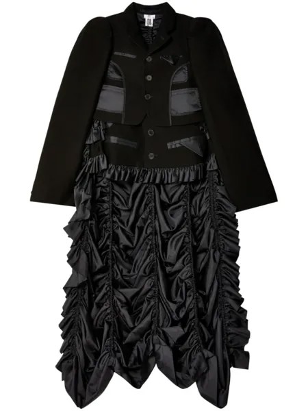 Noir Kei Ninomiya пальто с оборками, черный