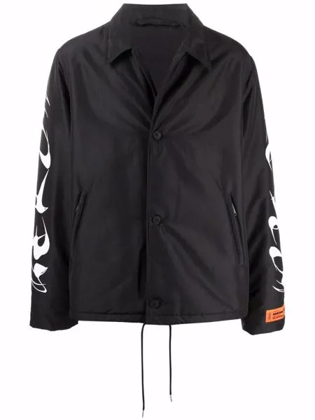 Heron Preston logo-print shirt jacket