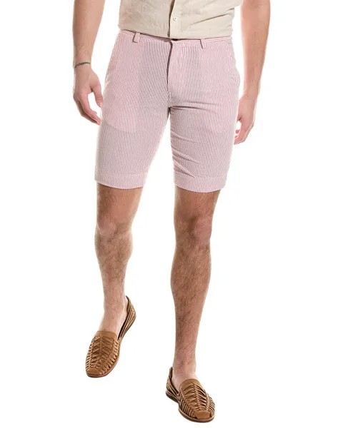 Шорты из хлопчатобумажной ткани Brooks Brothers, красный