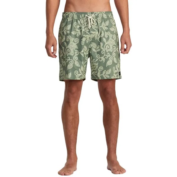 Шорты для плавания Rvca Barnes Elastic Swimming Shorts, зеленый