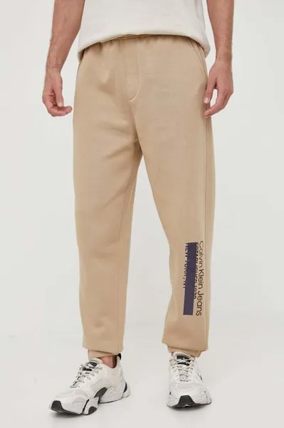 Спортивные брюки Calvin Klein Jeans, бежевый