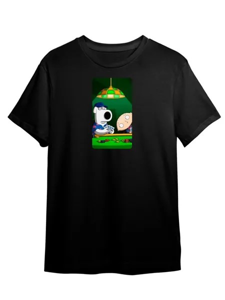 Футболка унисекс Каждому Своё Гриффины/Family Guy/Мультсериал MUGR15 черная 4XL