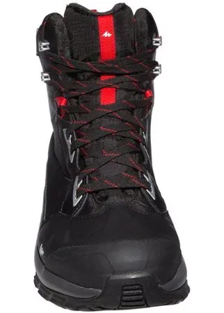 Ботинки SH520 X–Warm непромокаемые мужские, размер: 43, цвет: Черный/Красный QUECHUA Х Декатлон