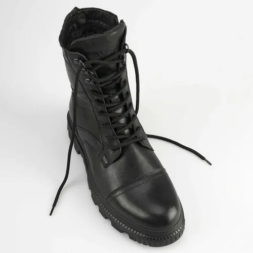 Ботинки STROBBS, зимние, натуральная кожа, размер 43, черный
