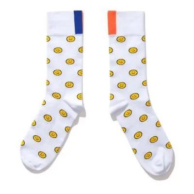 Kule Женские белые удобные классические носки с принтом The Smile O/S BHFO 0630