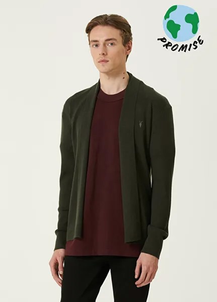 Трикотажный кардиган цвета хаки mode AllSaints