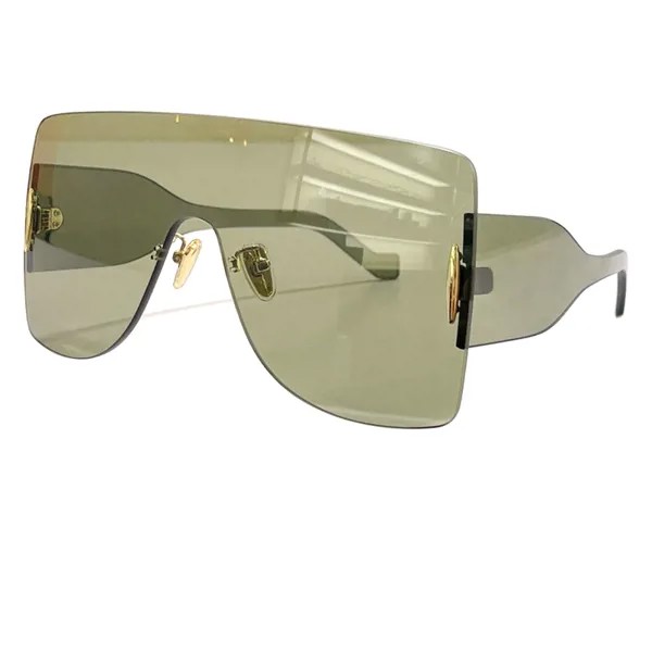 Солнцезащитные очки в стиле ретро для мужчин и женщин, роскошные модные темные очки с одной линзой Uv400, для активного отдыха, рыбалки, в винта...