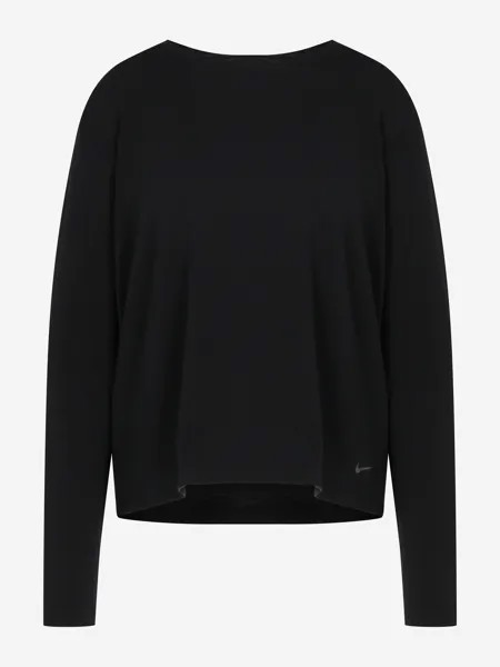 Лонгслив женский Nike Yoga Dri-FIT, Черный