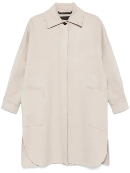 Max Mara пальто Baruffa, нейтральный цвет