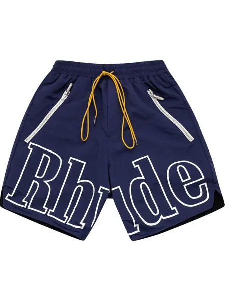 Rhude плавки-шорты с логотипом